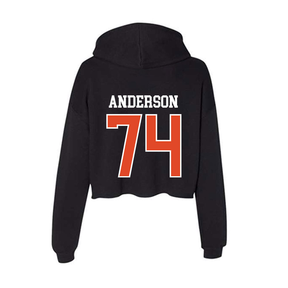 Oregon State - NCAA Football : Jacob Anderson - Women's Crop Fleece Hoodie-1