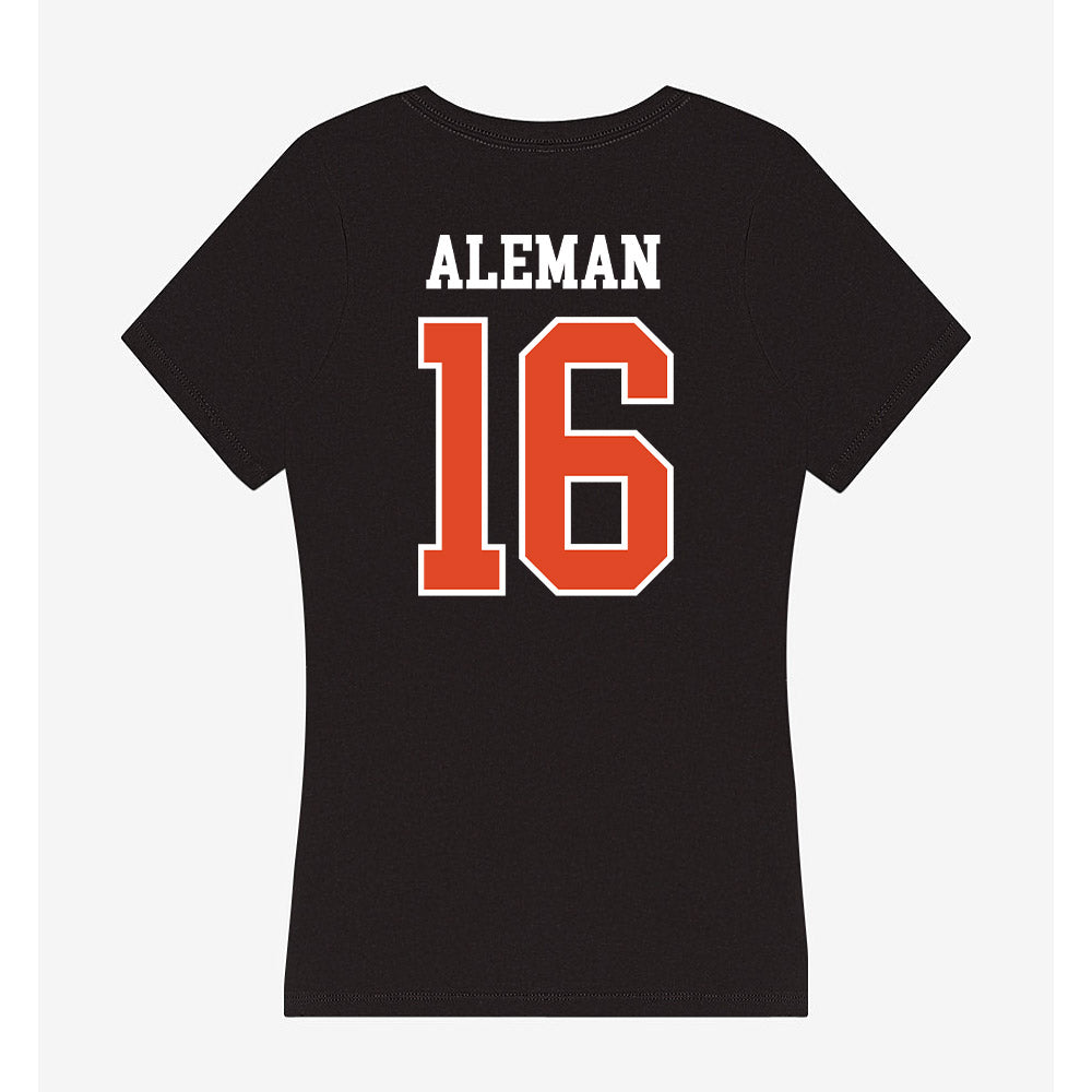 Oregon State - NCAA Softball : Kimberlee Aleman - Women's V-Neck T-Shirt-1