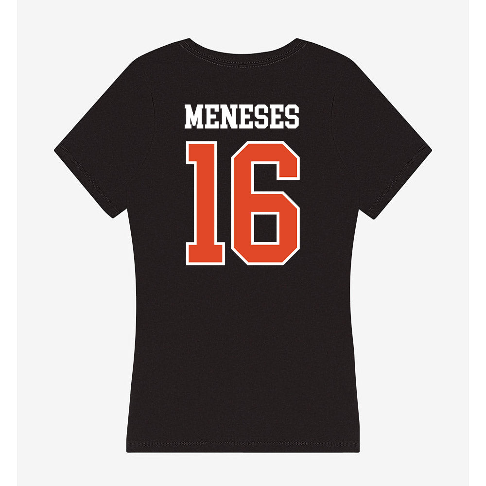 Oregon State - NCAA Men's Soccer : Massimo Meneses - Women's V-Neck T-Shirt-1