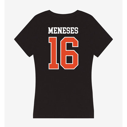 Oregon State - NCAA Men's Soccer : Massimo Meneses - Women's V-Neck T-Shirt-1