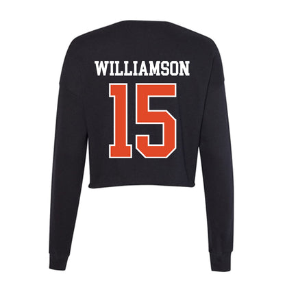 Oregon State - NCAA Women's Basketball : Lizzy Williamson - Women's Cropped Crew Fleece-1