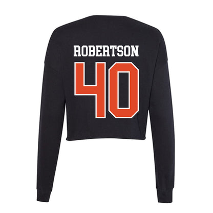 Oregon State - NCAA Football : Jackson Robertson - Women's Cropped Crew Fleece-1