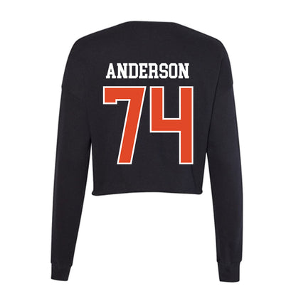 Oregon State - NCAA Football : Jacob Anderson - Women's Cropped Crew Fleece-1