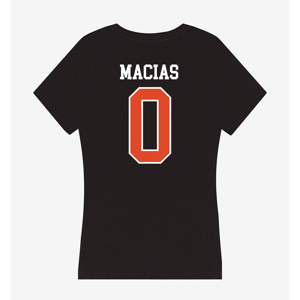 Oregon State - NCAA Men's Soccer : Michael Macias - Women's V-Neck T-Shirt-1