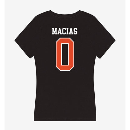 Oregon State - NCAA Men's Soccer : Michael Macias - Women's V-Neck T-Shirt-1