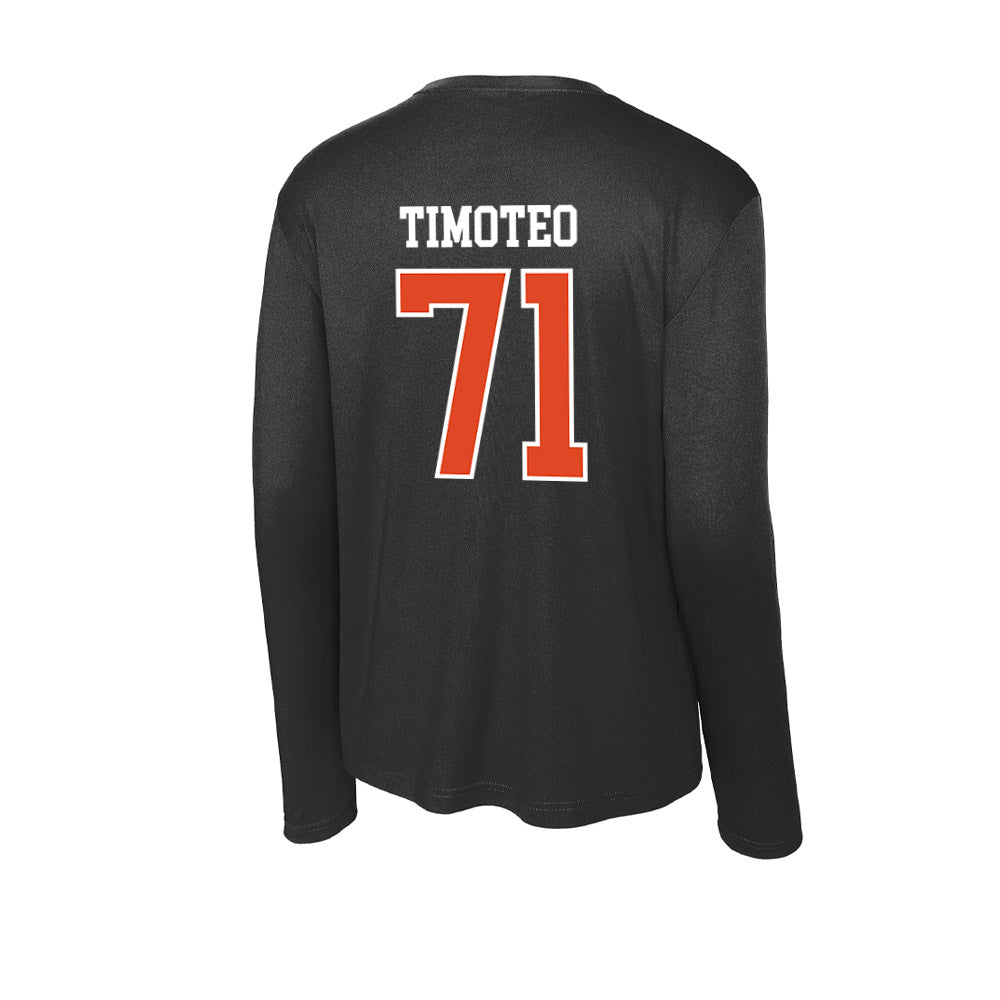 Oregon State - NCAA Football : Josiah Timoteo - Activewear Long Sleeve T-Shirt-1