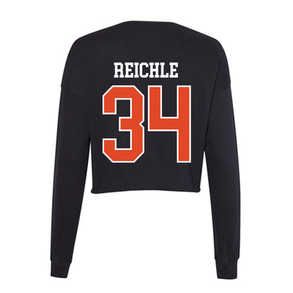 Oregon State - NCAA Football : Jake Reichle - Women's Cropped Crew Fleece-1