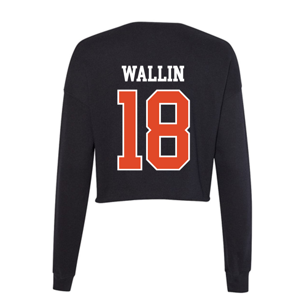 Oregon State - NCAA Football : Kai Wallin - Women's Cropped Crew Fleece-1