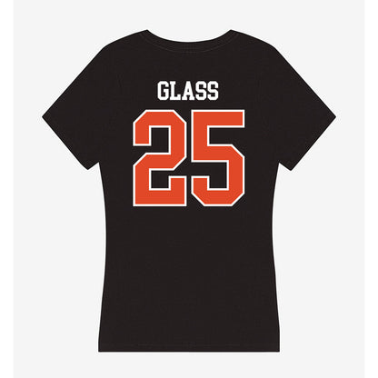 Oregon State - NCAA Football : Kourdey Glass - Women's V-Neck T-Shirt-1