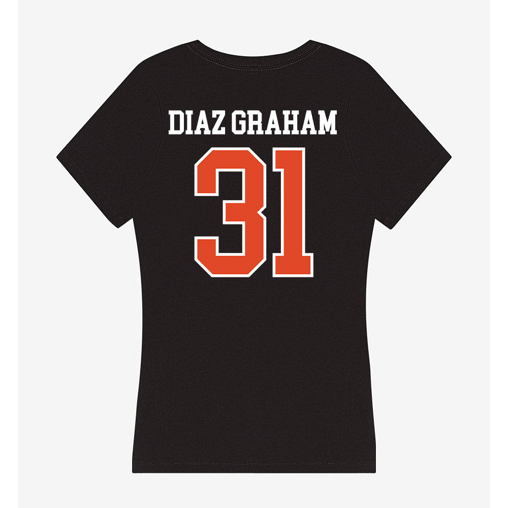 Oregon State - NCAA Men's Basketball : Jorge Diaz Graham - Women's V-Neck T-Shirt-1