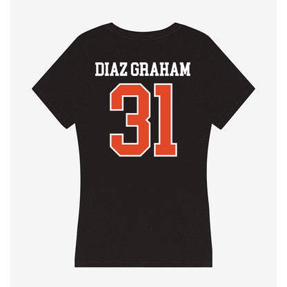 Oregon State - NCAA Men's Basketball : Jorge Diaz Graham - Women's V-Neck T-Shirt-1