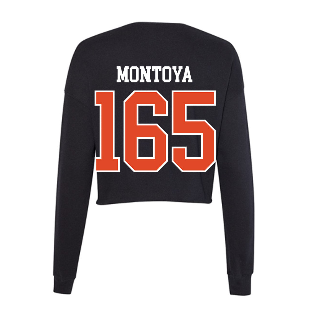 Oregon State - NCAA Wrestling : Sergio Montoya - Women's Cropped Crew Fleece-1