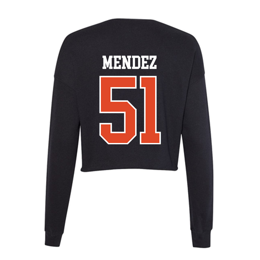 Oregon State - NCAA Baseball : Connor Mendez - Women's Cropped Crew Fleece-1