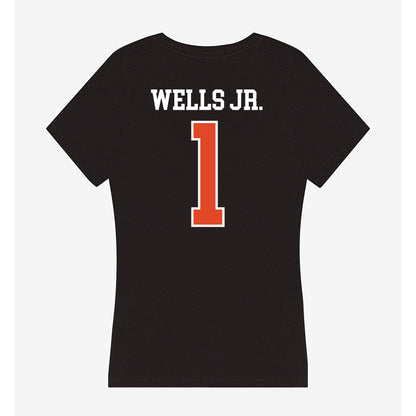 Oregon State - NCAA Football : David Wells Jr. - Women's V-Neck T-Shirt-1