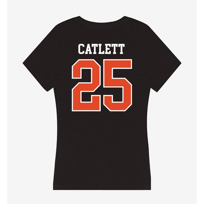 Oregon State - NCAA Men's Soccer : Sava Catlett - Women's V-Neck T-Shirt-1