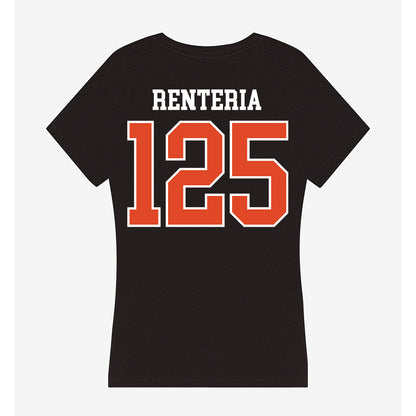 Oregon State - NCAA Wrestling : Maximo Renteria - Women's V-Neck T-Shirt-1