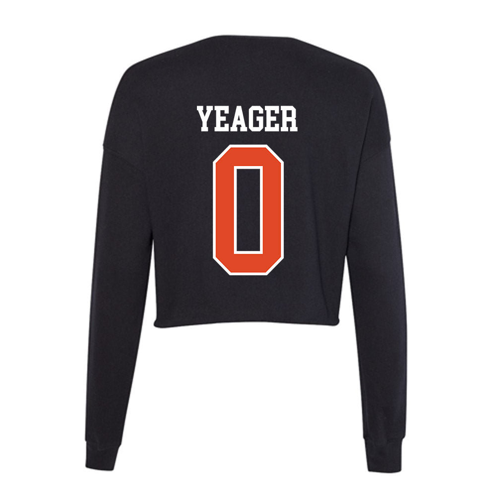 Oregon State - NCAA Baseball : Isaac Yeager - Women's Cropped Crew Fleece-1
