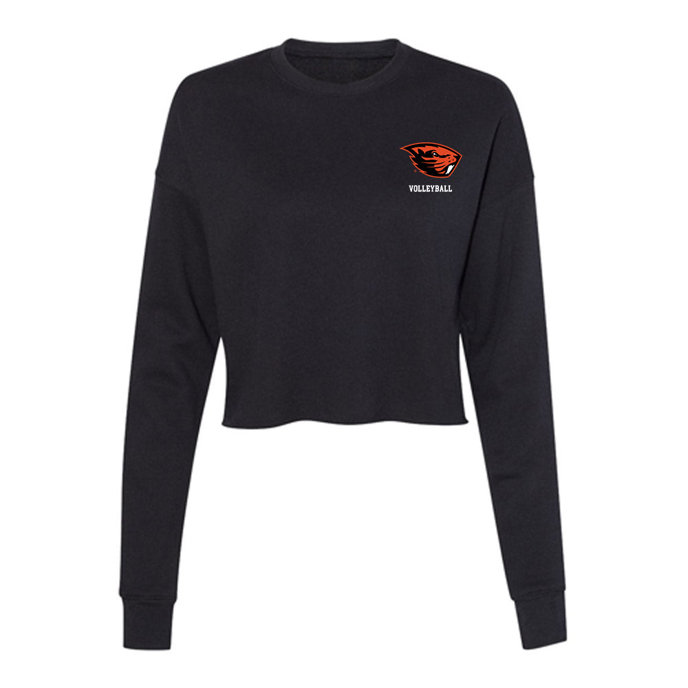 Oregon State - NCAA Women's Volleyball : Cheyenne Green - Women's Cropped Crew Fleece-0