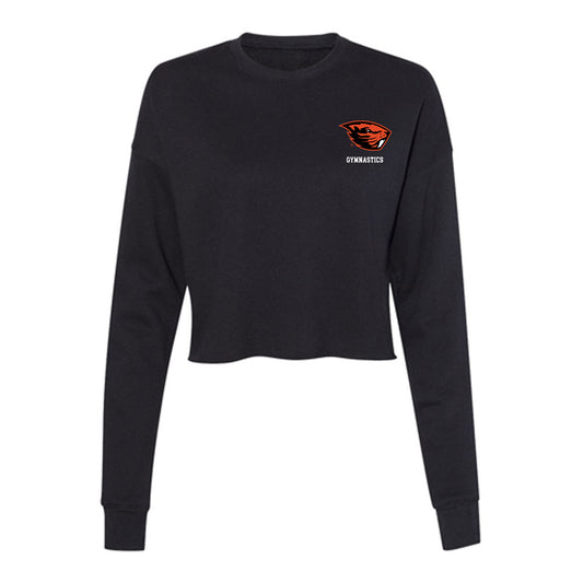 Oregon State - NCAA Women's Gymnastics : Ellie Weaver - Women's Cropped Crew Fleece-0