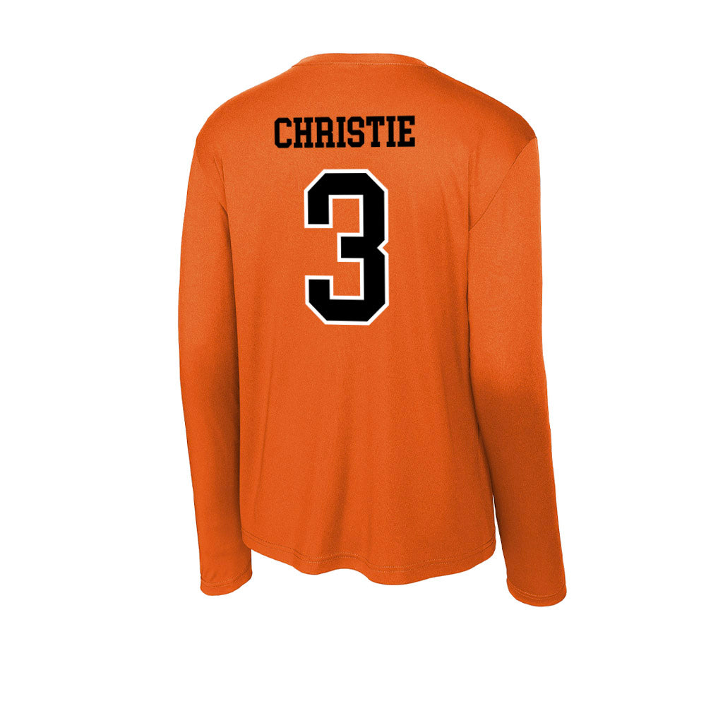 Oregon State - NCAA Men's Basketball : Malcolm Christie - Activewear Long Sleeve T-Shirt-1