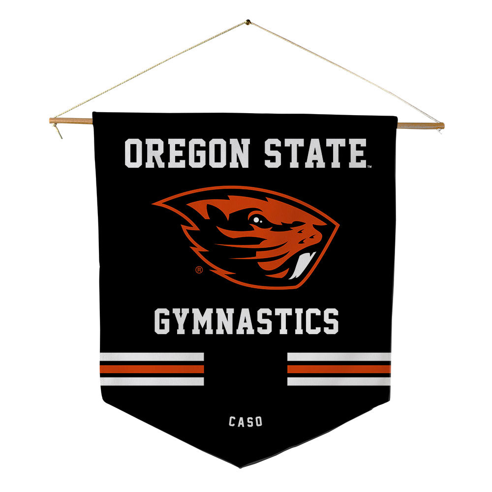 Oregon State - NCAA Women's Gymnastics : Francesca Caso - Pennant - 18" x 21"-0