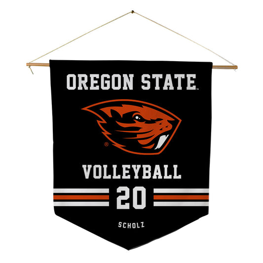 Oregon State - NCAA Women's Volleyball : Nathalie Scholz - Pennant - 18" x 21"-0