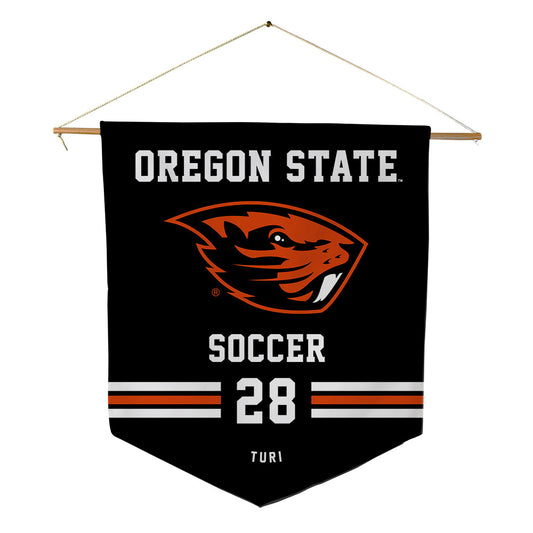 Oregon State - NCAA Women's Soccer : Megin Turi - Pennant - 18" x 21"-0