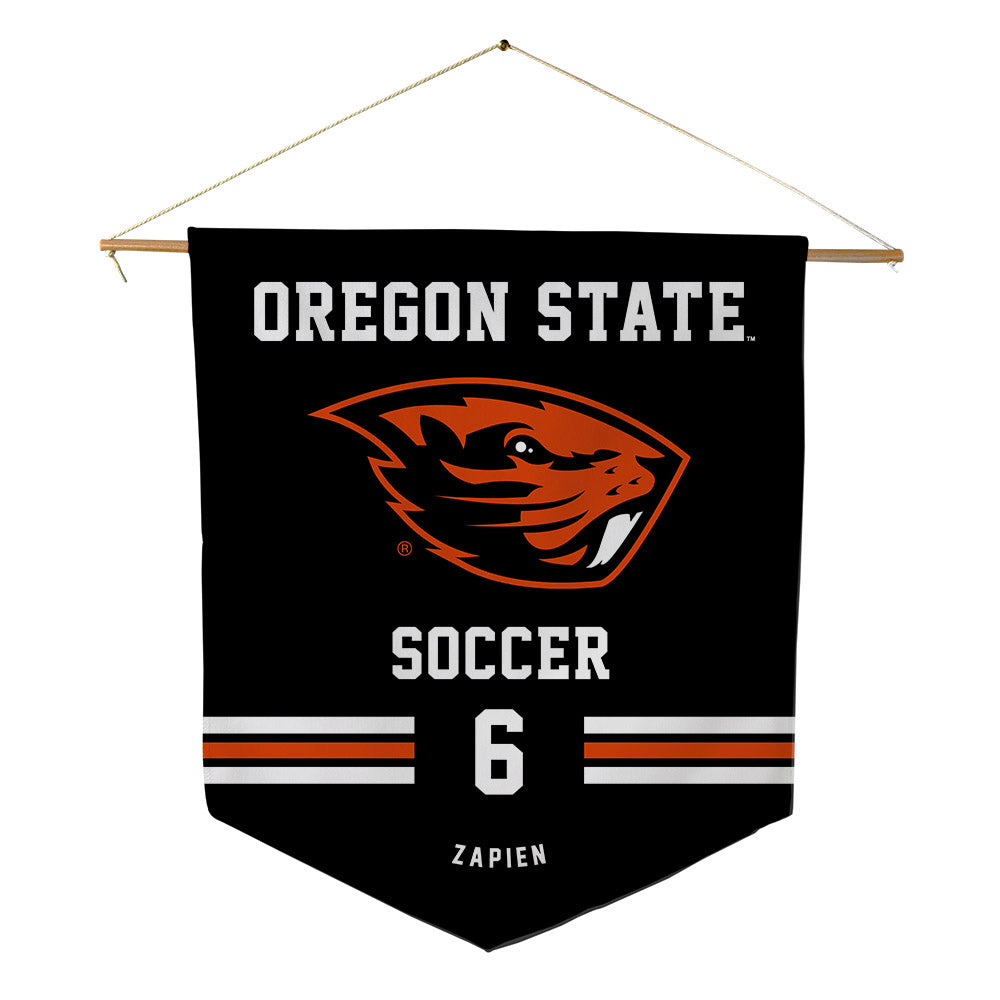 Oregon State - NCAA Men's Soccer : Jacob Zapien - Pennant - 18" x 21"-0