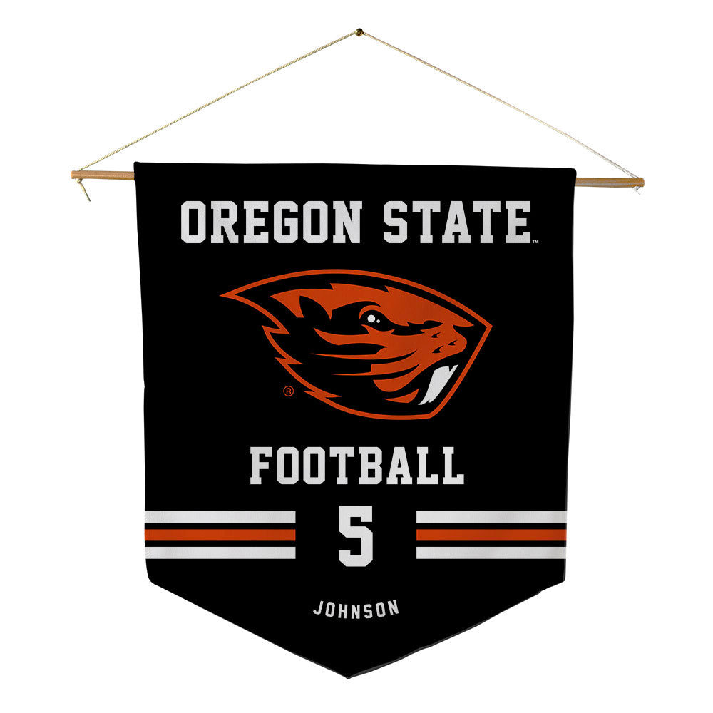 Oregon State - NCAA Football : Gabarri Johnson - Pennant - 18" x 21"-0
