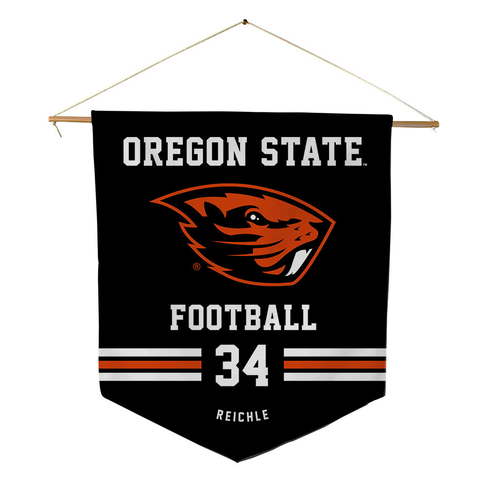 Oregon State - NCAA Football : Jake Reichle - Pennant - 18" x 21"-0