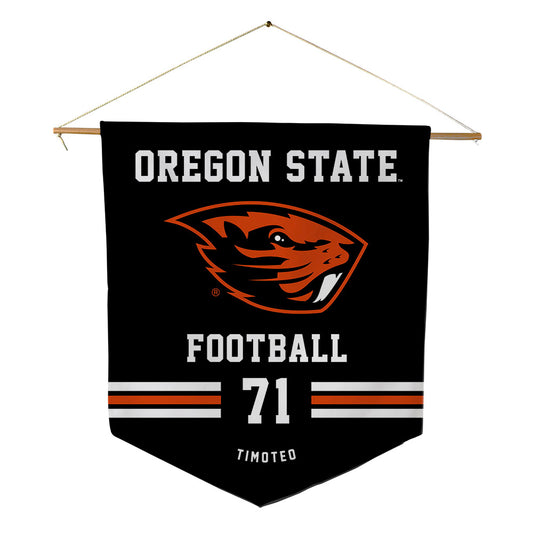 Oregon State - NCAA Football : Josiah Timoteo - Pennant - 18" x 21"-0