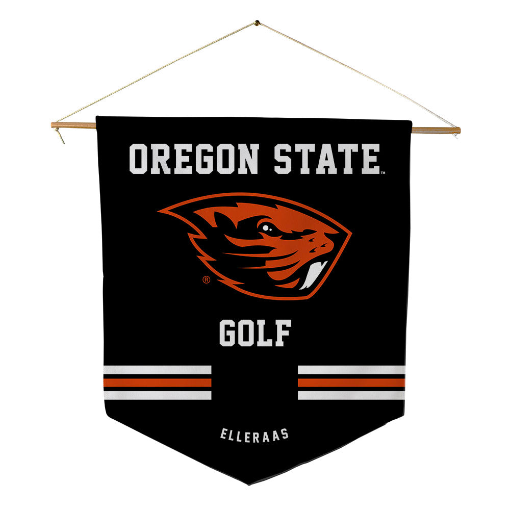 Oregon State - NCAA Men's Golf : Ethan Elleraas - Pennant - 18" x 21"-0