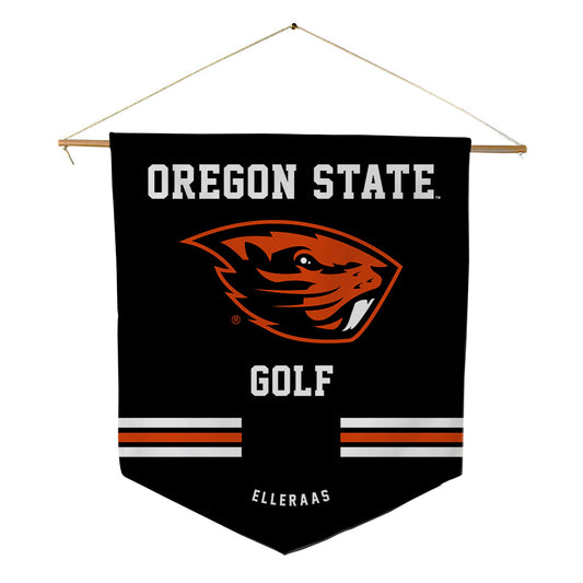 Oregon State - NCAA Men's Golf : Ethan Elleraas - Pennant - 18" x 21"-0