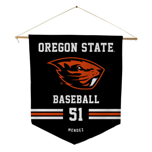 Oregon State - NCAA Baseball : Connor Mendez - Pennant - 18" x 21"-0