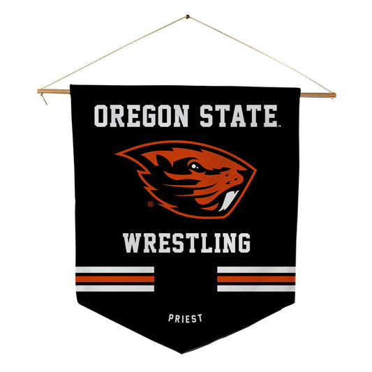 Oregon State - NCAA Wrestling : Beau Priest - Pennant - 18" x 21"-0