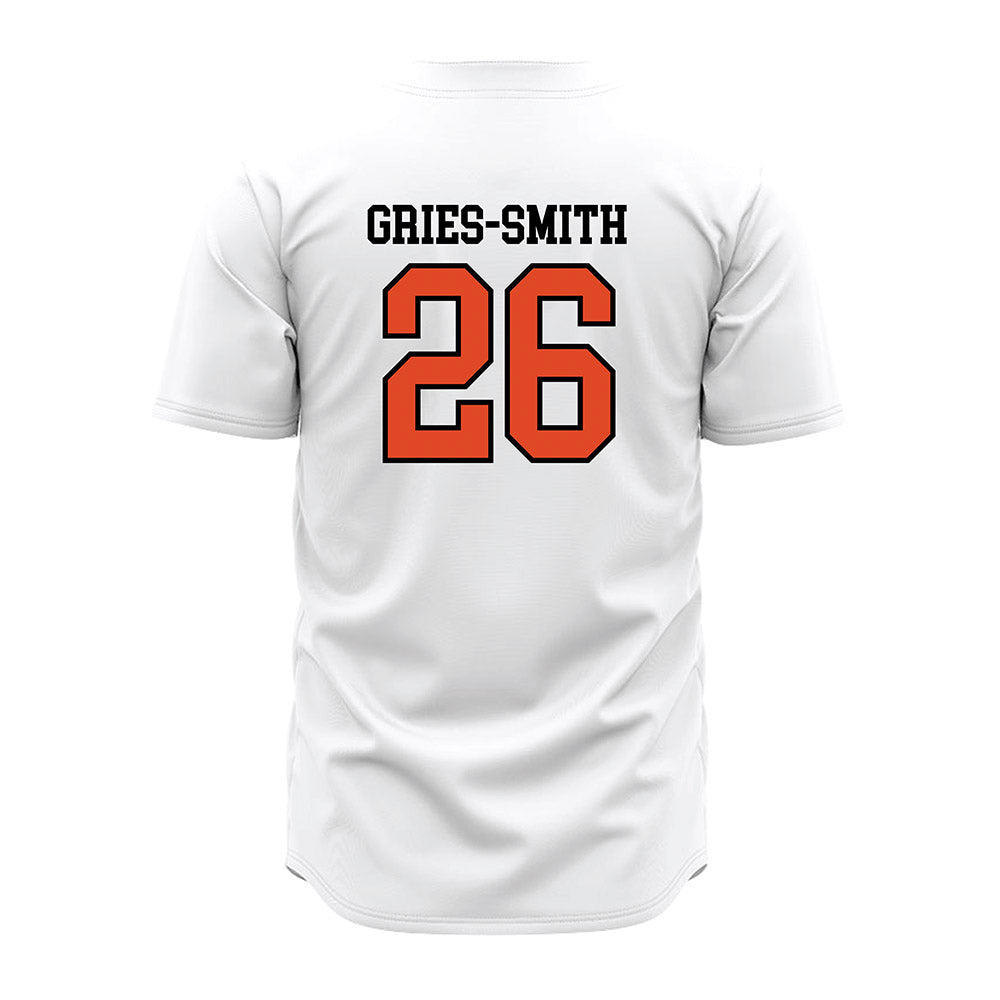 Oregon State - NCAA Baseball : Eli Gries-Smith - White Jersey-1