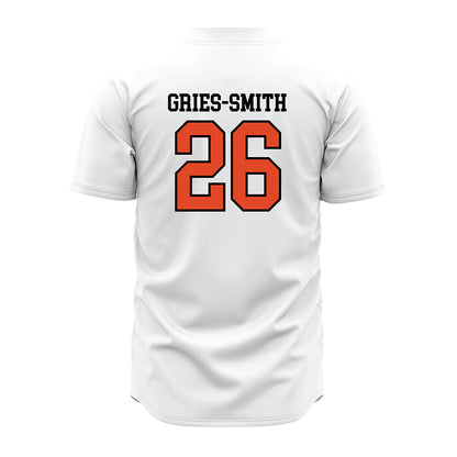 Oregon State - NCAA Baseball : Eli Gries-Smith - White Jersey-1