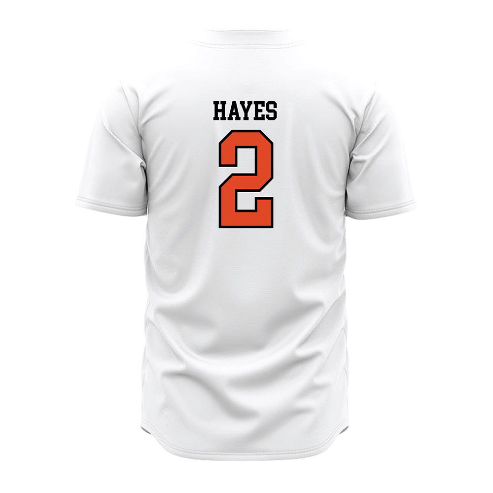 Oregon State - NCAA Baseball : Nyan Hayes - White Jersey-1