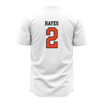 Oregon State - NCAA Baseball : Nyan Hayes - White Jersey-1