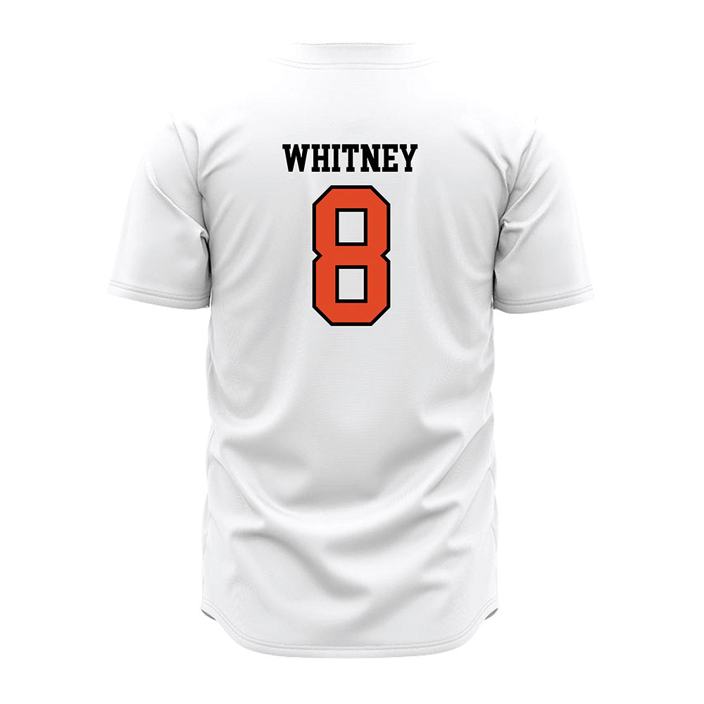 Oregon State - NCAA Baseball : Dax Whitney - White Jersey-1