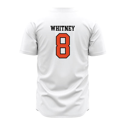 Oregon State - NCAA Baseball : Dax Whitney - White Jersey-1