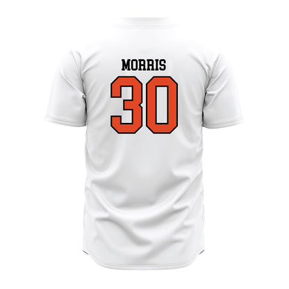Oregon State - NCAA Baseball : Trey Morris - White Jersey-1