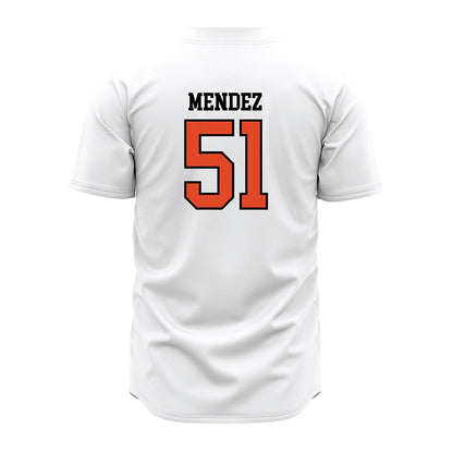 Oregon State - NCAA Baseball : Connor Mendez - White Jersey-1