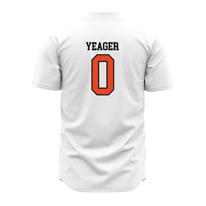 Oregon State - NCAA Baseball : Isaac Yeager - White Jersey-1