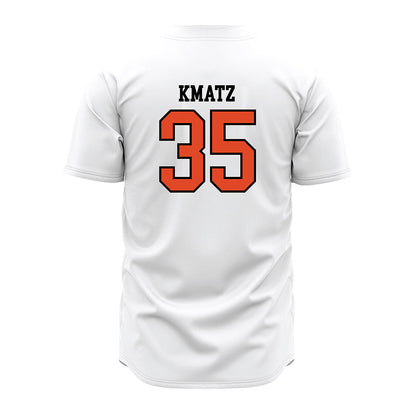 Oregon State - NCAA Baseball : Zach Kmatz - White Jersey-1