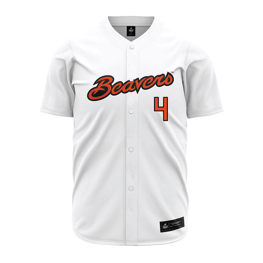 Oregon State - NCAA Baseball : Adam Haight - White Jersey-0