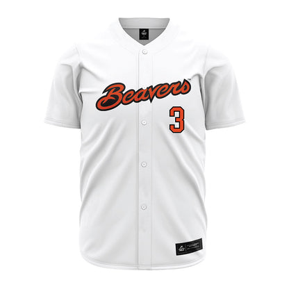 Oregon State - NCAA Baseball : Mason Pike - White Jersey-0