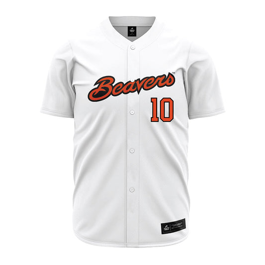 Oregon State - NCAA Baseball : Bryce Hubbard - White Jersey-0
