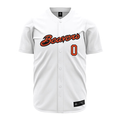 Oregon State - NCAA Baseball : Isaac Yeager - White Jersey-0