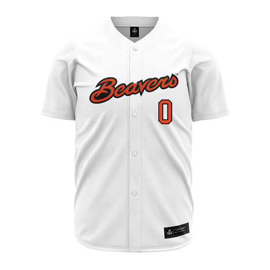 Oregon State - NCAA Baseball : Isaac Yeager - White Jersey-0